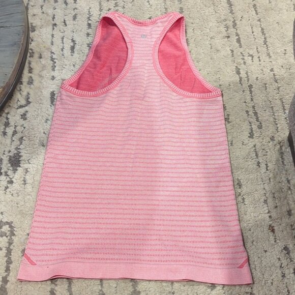 Lululemon swiftly tank stitch stripe white Heathered Boom juice - Picture 7 of 9